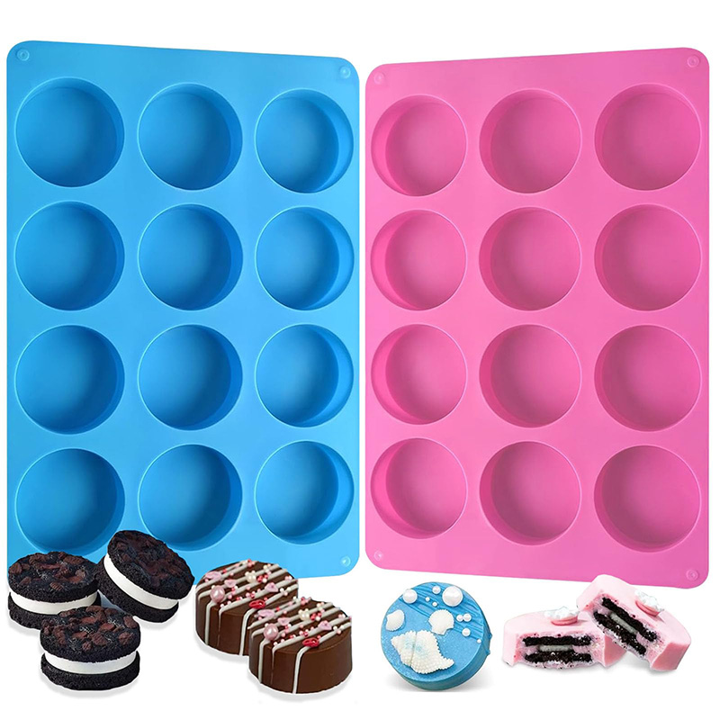 Soap Making Party - Ronde siliconen mallen met 12 holtes,