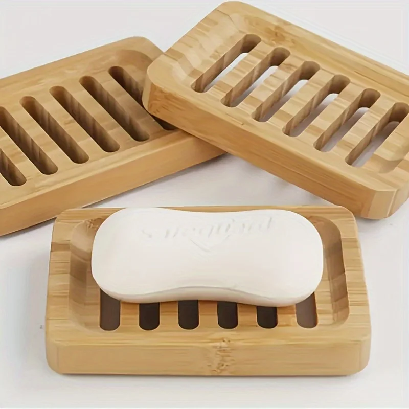 Soap Dish Draining - Bamboe Case Tray Houten Voorkom Schimmel