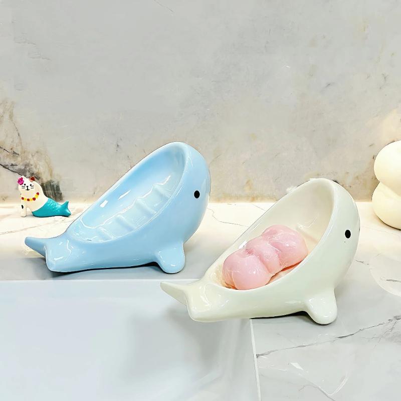 Soap Dish Draining - Creatieve walviszeepbak voor thuisgebruik, badkamer en