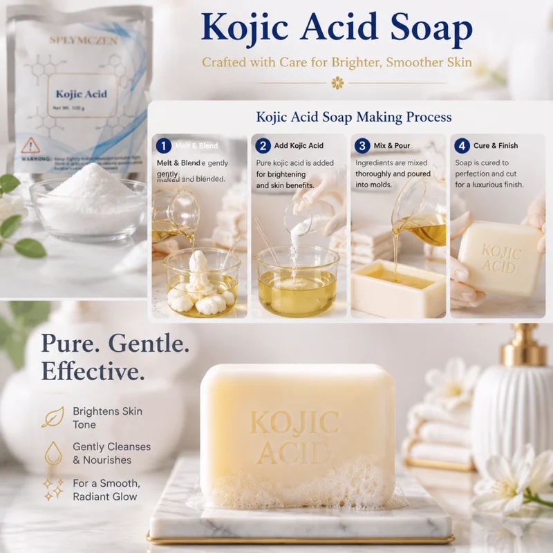 Soap Making Acid - SPLYMCZEN Zeepgeuren Kojic Acid Kristallen Poeder