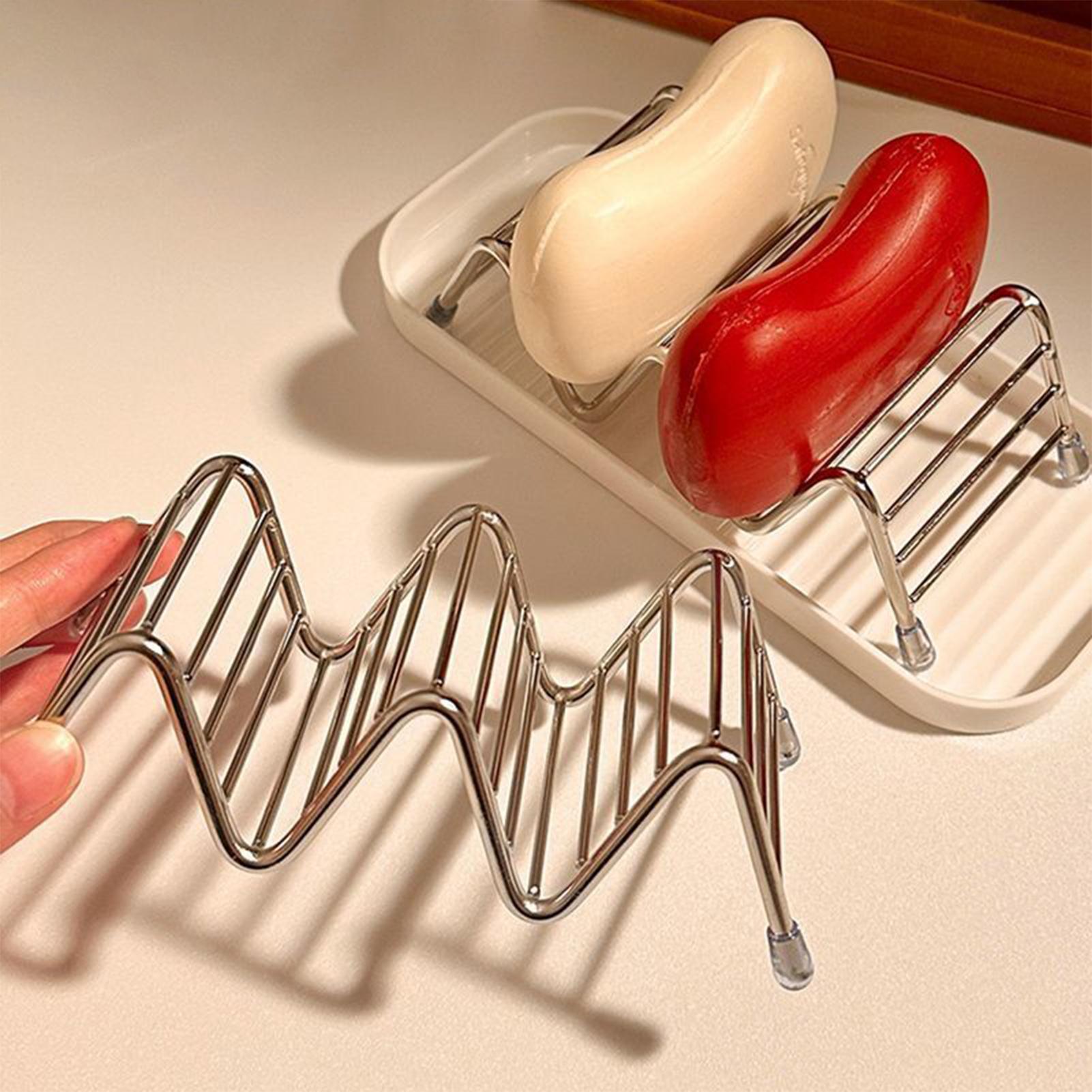 Soap Dish Draining - Roestvrijstalen zeephouder Plank Keuken Afdruiprek Huishoudelijk