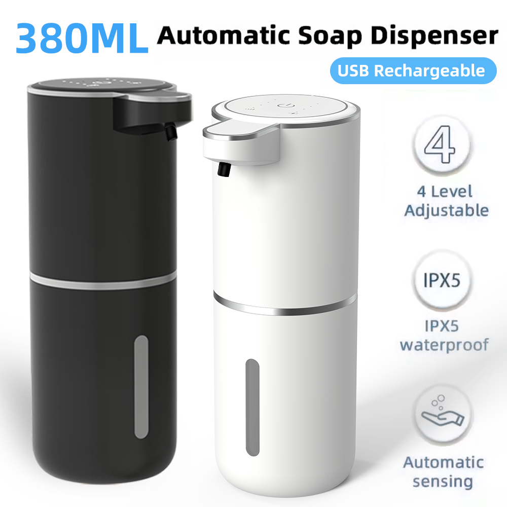 Soap Making Foam - 380ML Touchless IPX5 Waterdicht 4-Versnellingen Verstelbare