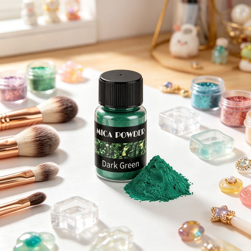 Oxide Pigment Soap - Sieraden maken - Donkergroen micapoeder, zeep-