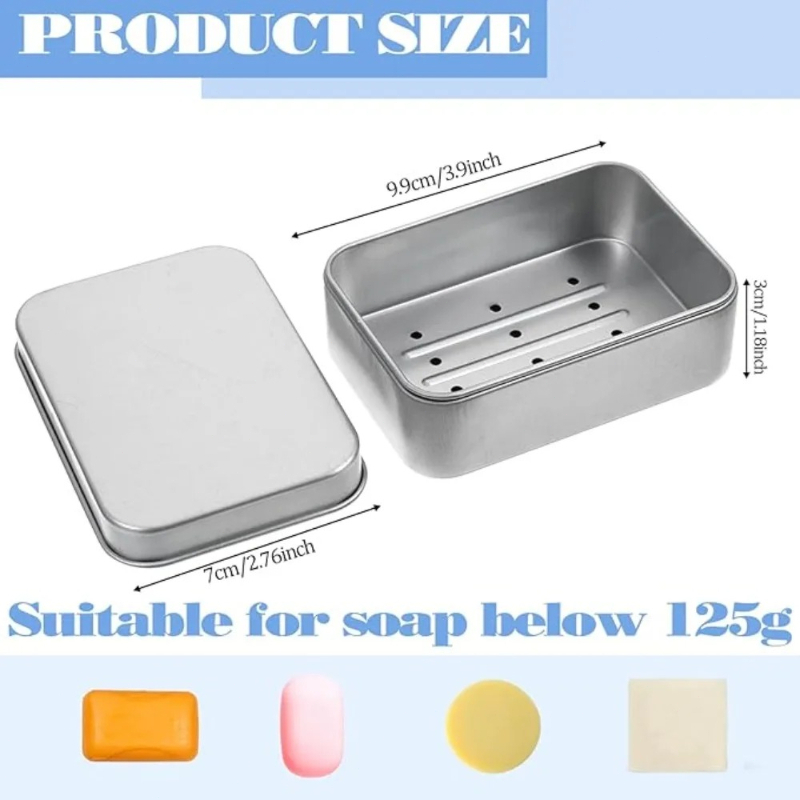 1PC draagbare dubbellaagse alu - Soap Dish Draining recensie en prijs