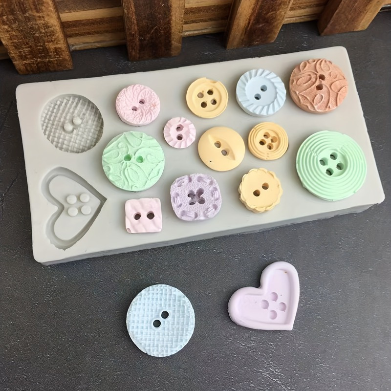 Knopvormige siliconen mal voor - Soap Making Party recensie en prijs