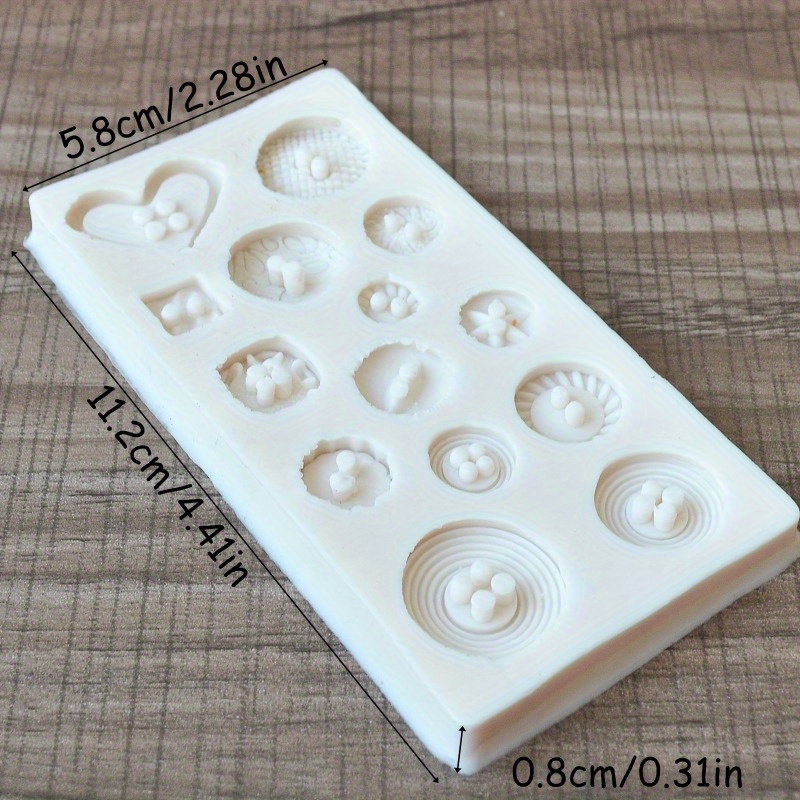 Knopvormige siliconen mal voor - Soap Making Party recensie en prijs