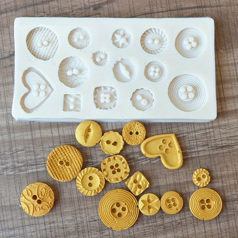 Knopvormige siliconen mal voor - Soap Making Party recensie en prijs