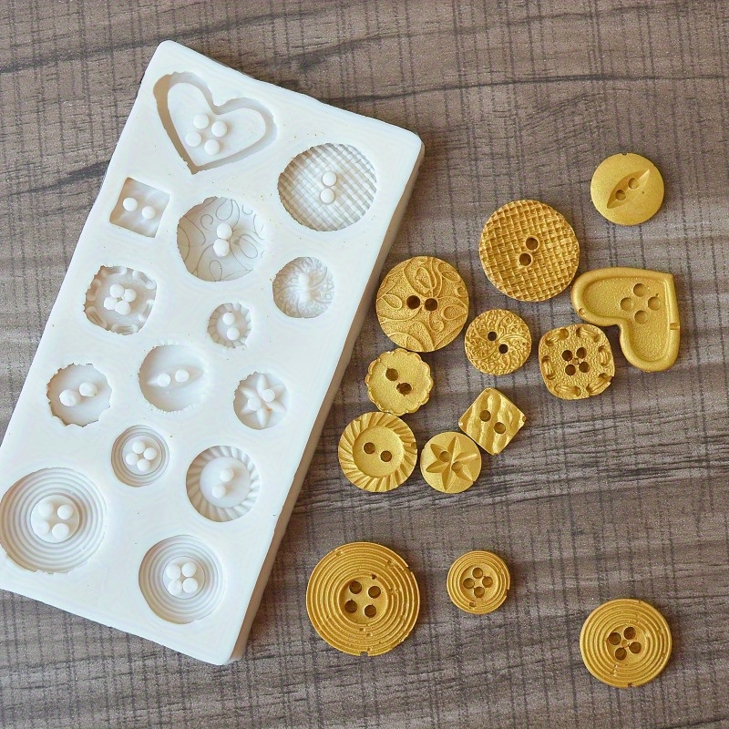 Knopvormige siliconen mal voor - Soap Making Party recensie en prijs